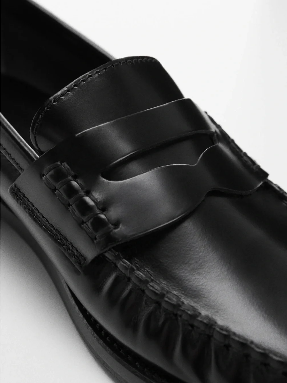 Mango leather penny loafers 38 - Picture 3 of 9